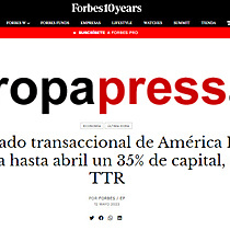 El mercado transaccional de Amrica Latina moviliza hasta abril un 35% de capital, segn TTR